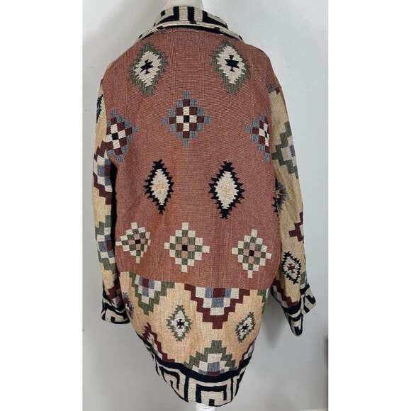Vtg Its Outta The Bag Unge Potch Ket Womens Navajo Southwest Aztec Jacket Sm USA - Picture 5 of 15